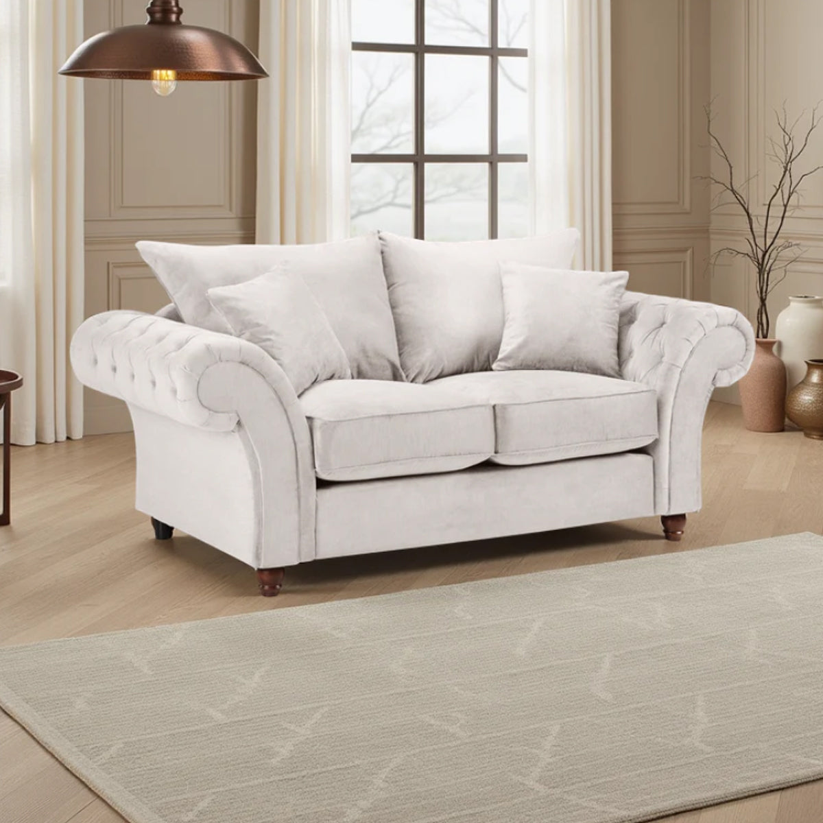 Fabric 2 Seater Sofa Fullback - Windsor