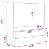 Fabric 2 Seater Sofa Highback - Vantage Home