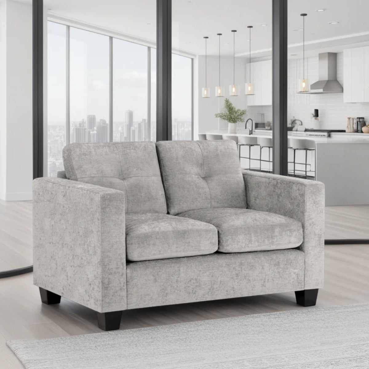 Fabric 2 Seater Sofa - Jerry