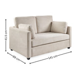Fabric 2 Seater Sofa - Ottilie