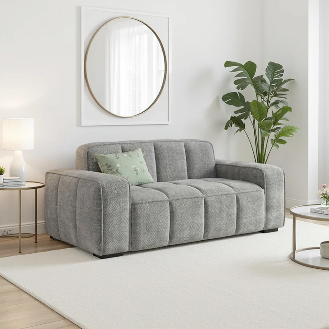Fabric 2 Seater Sofa - Paris