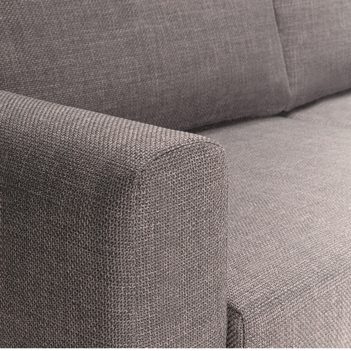Fabric 2 Seater Sofa Set With Matt Black Steel Legs - Omaha