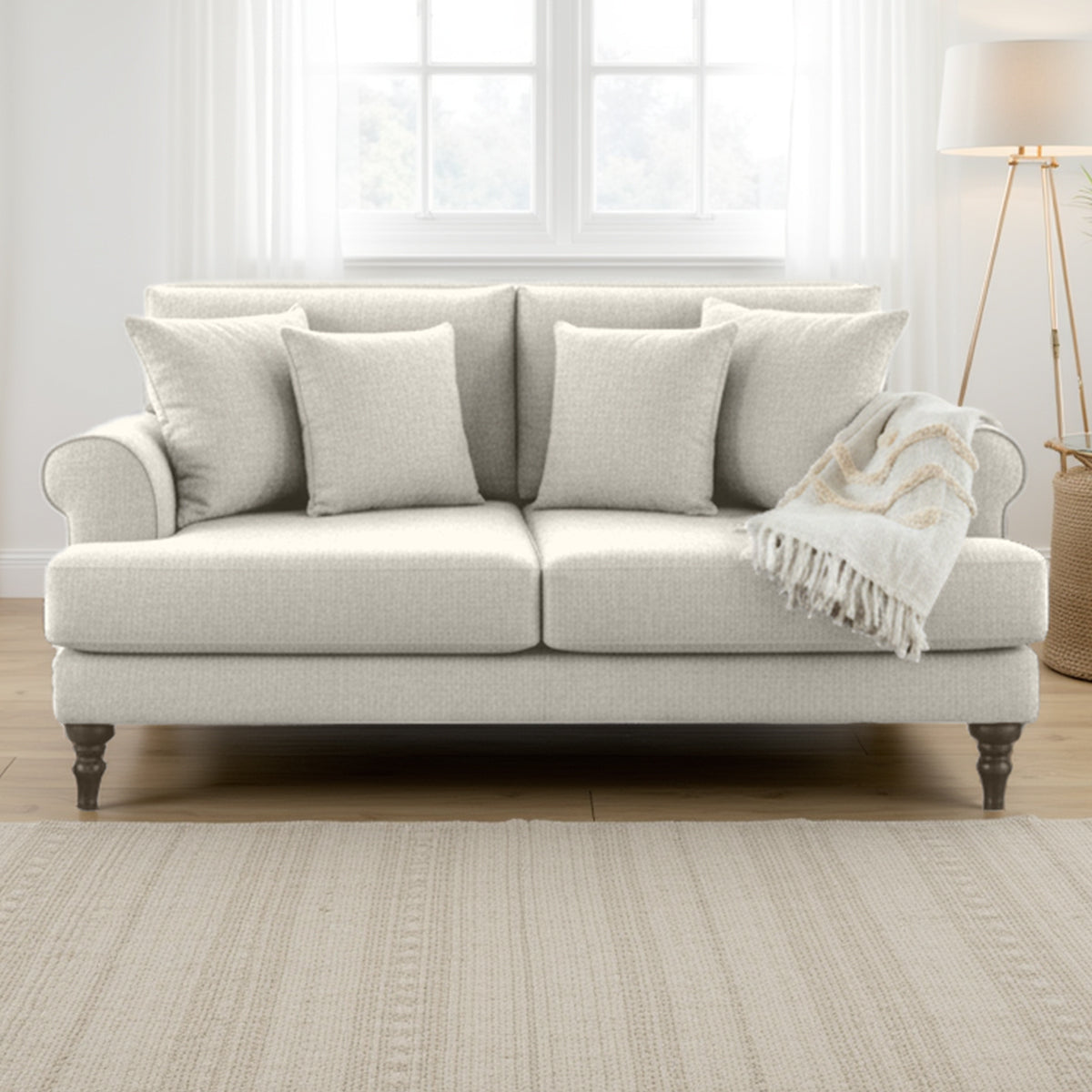 Fabric 2 Seater Sofa - Summer