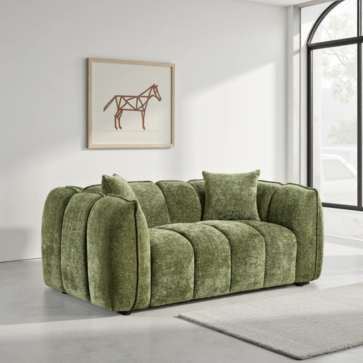 Fabric 2 Seater Sofa - Venice
