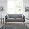 Fabric 2 Seater Sofa With Black Metal Legs - Rohe