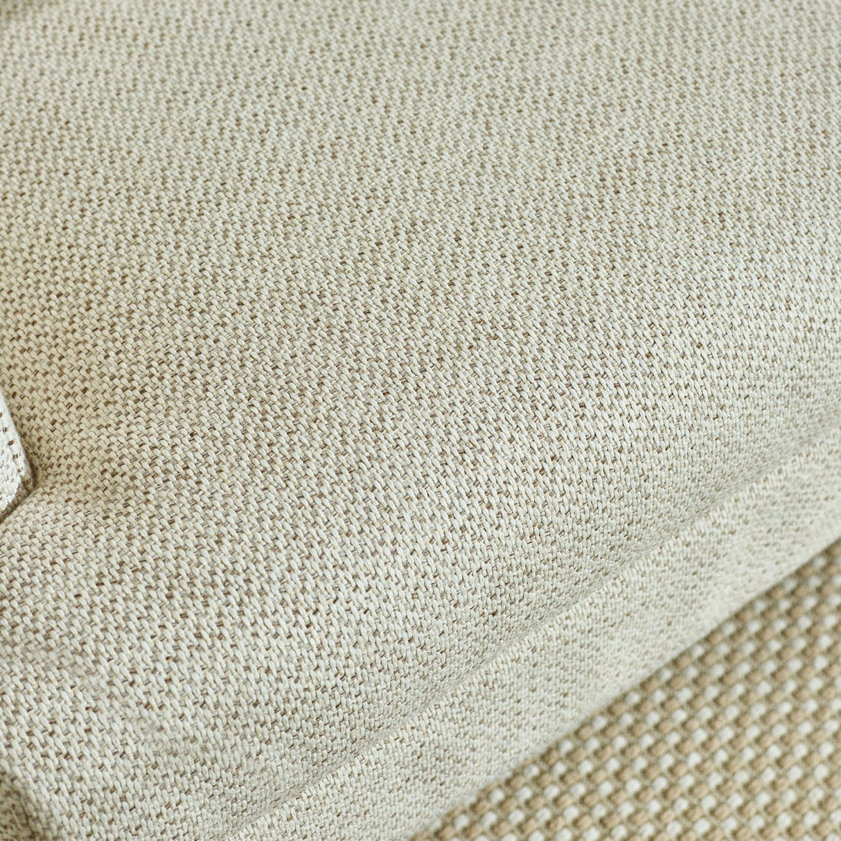Fabric 2 Seater Sofa With Wooden Legs - Daisy