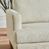 Fabric 2 Seater Sofa With Wooden Legs - Daisy