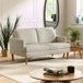 Fabric 2 Seater Sofa With Wooden Legs - Daisy