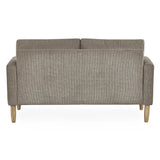 Fabric 2 Seater Sofa With Wooden Legs - Daisy