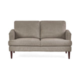 Fabric 2 Seater Sofa With Wooden Legs - Daisy