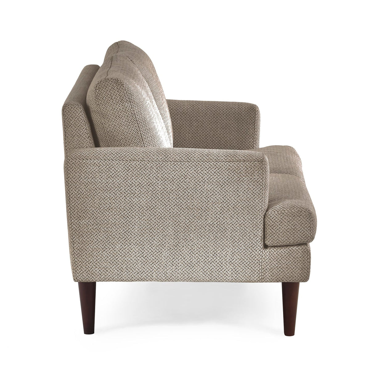 Fabric 2 Seater Sofa With Wooden Legs - Daisy