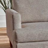Fabric 2 Seater Sofa With Wooden Legs - Daisy