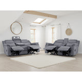 Fabric 3 + 2 Seater Sofa Set Electric Recliner - Galaxy Tech