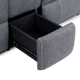 Fabric 3 + 2 Seater Sofa Set Electric Recliner - Galaxy Tech
