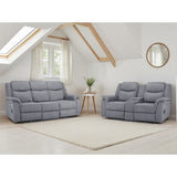 Fabric 3 + 2 Seater Sofa Set Electric Recliner - Galaxy Tech