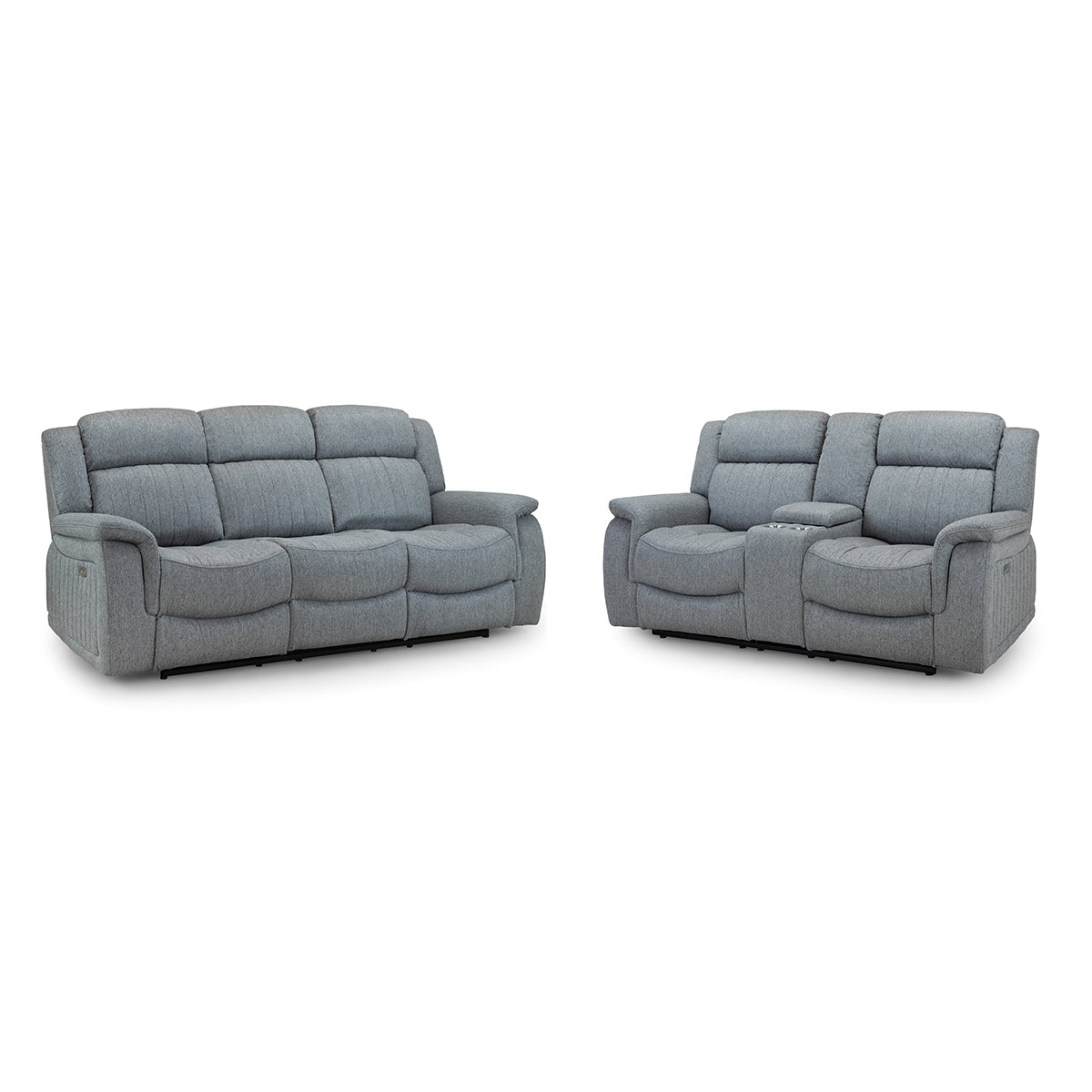 Fabric 3 + 2 Seater Sofa Set Electric Recliner - Linden