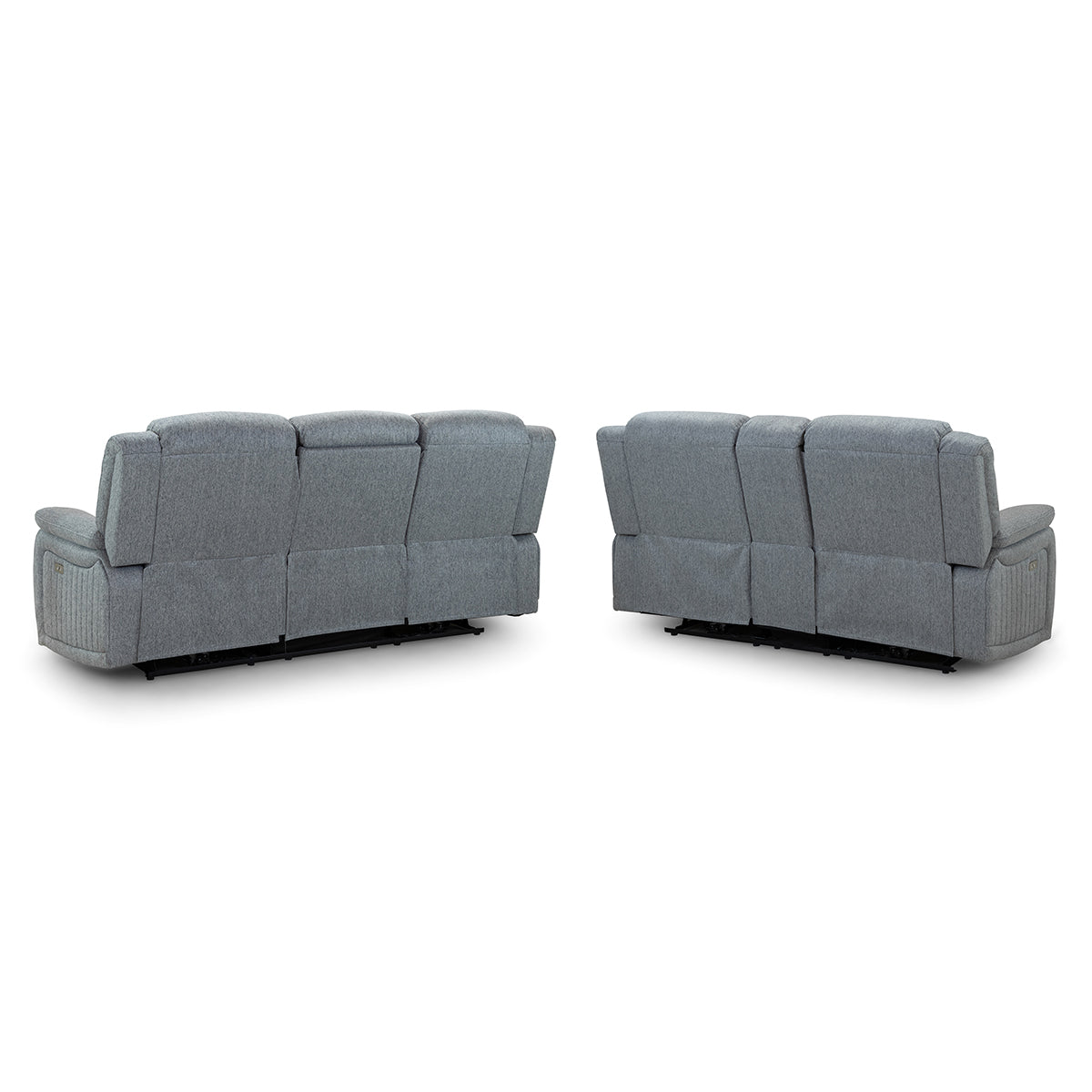 Fabric 3 + 2 Seater Sofa Set Electric Recliner - Linden