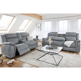 Fabric 3 + 2 Seater Sofa Set Electric Recliner - Linden