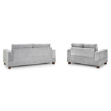 Fabric 3 + 2 Seater Sofa Set - Jerry