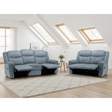 Fabric 3 + 2 Seater Sofa Set Recliner - Myra