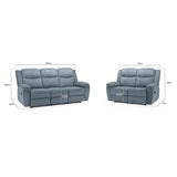 Fabric 3 + 2 Seater Sofa Set Recliner - Myra