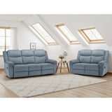 Fabric 3 + 2 Seater Sofa Set Recliner - Myra
