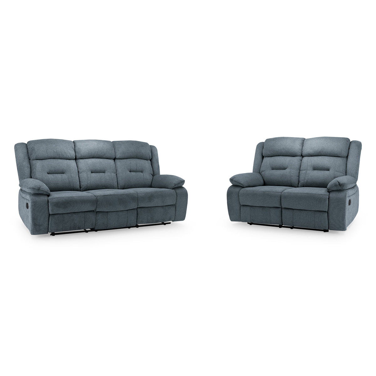 Fabric 3 + 2 Seater Sofa Set Recliner - Novie