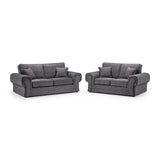 Fabric 3 + 2 Seater Sofa Set - Wilcot