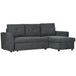 Fabric 3 Seater L Shape Sofa Bed With Storage - Velmora