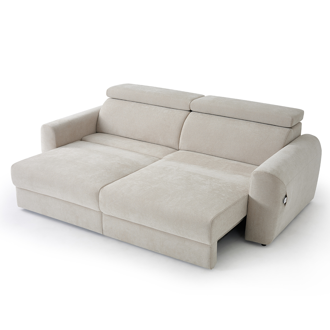 Fabric 3 Seater Sofa Bed Electric Recliner - Dakota