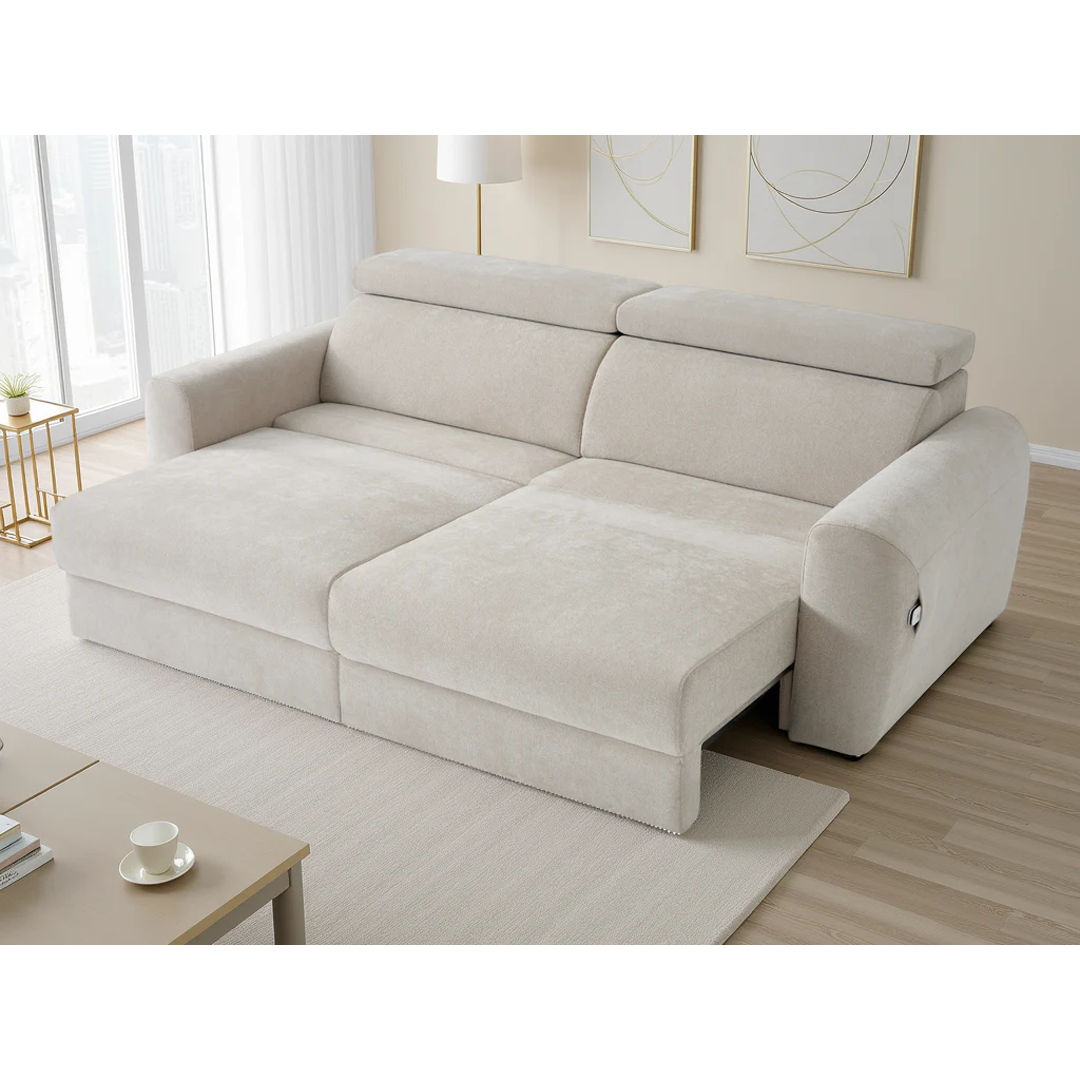 Fabric 3 Seater Sofa Bed Electric Recliner - Dakota