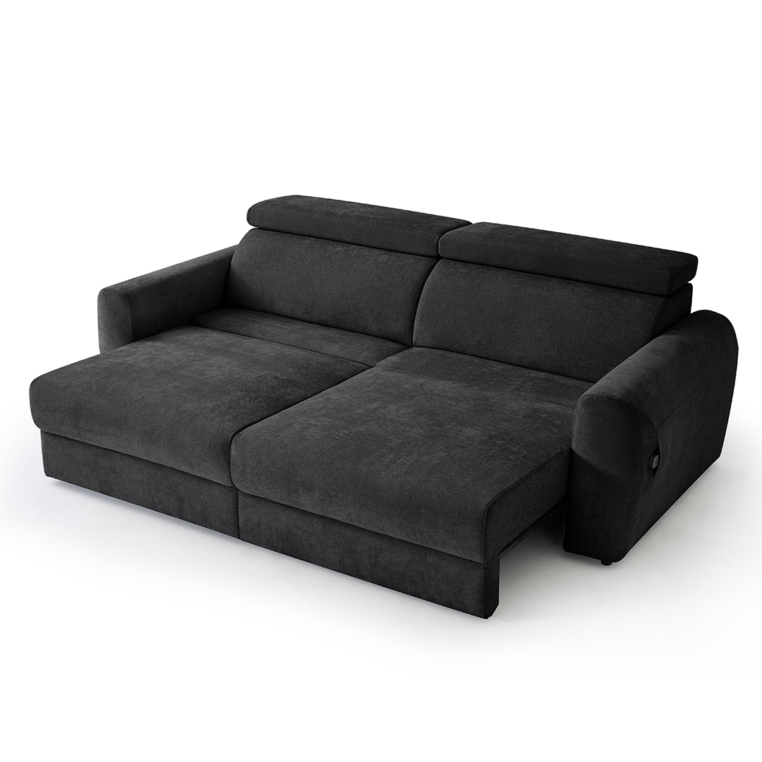 Fabric 3 Seater Sofa Bed Electric Recliner - Dakota