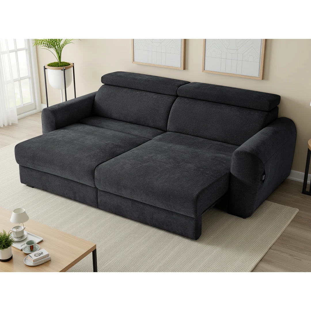 Fabric 3 Seater Sofa Bed Electric Recliner - Dakota