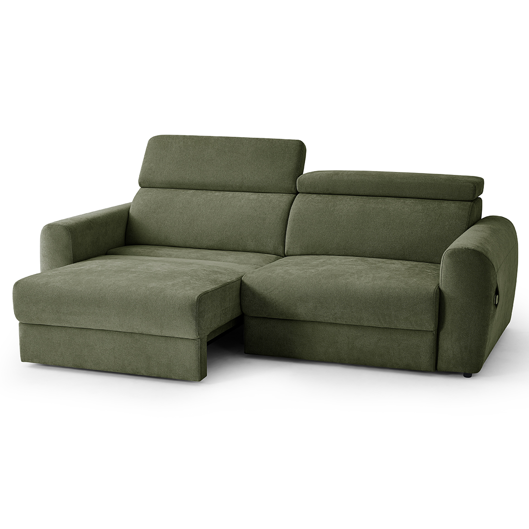 Fabric 3 Seater Sofa Bed Electric Recliner - Dakota