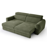 Fabric 3 Seater Sofa Bed Electric Recliner - Dakota