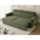 Fabric 3 Seater Sofa Bed Electric Recliner - Dakota