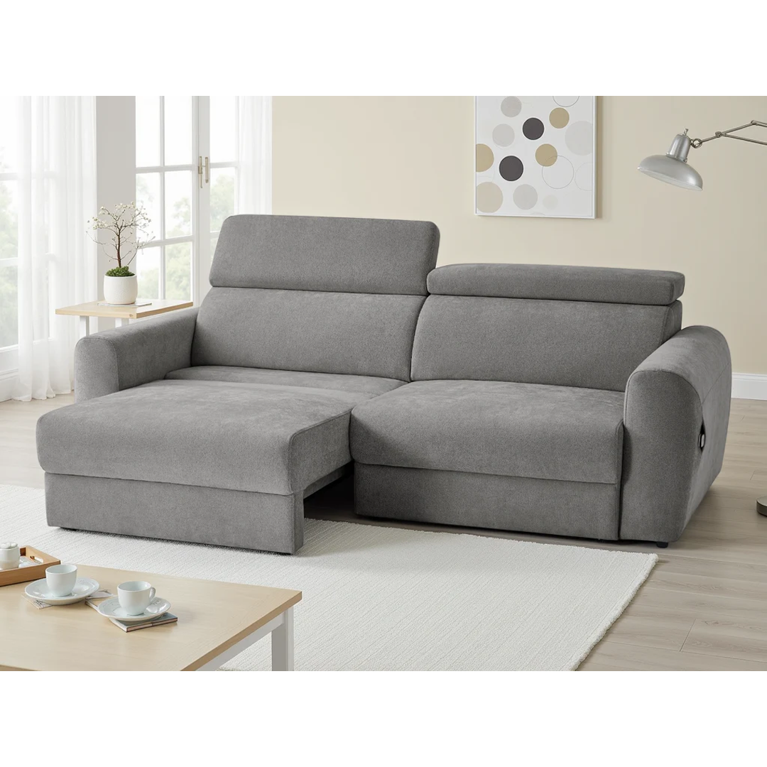 Fabric 3 Seater Sofa Bed Electric Recliner - Dakota