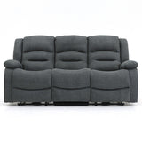 Fabric 3 Seater Sofa Electric Recliner - Alva