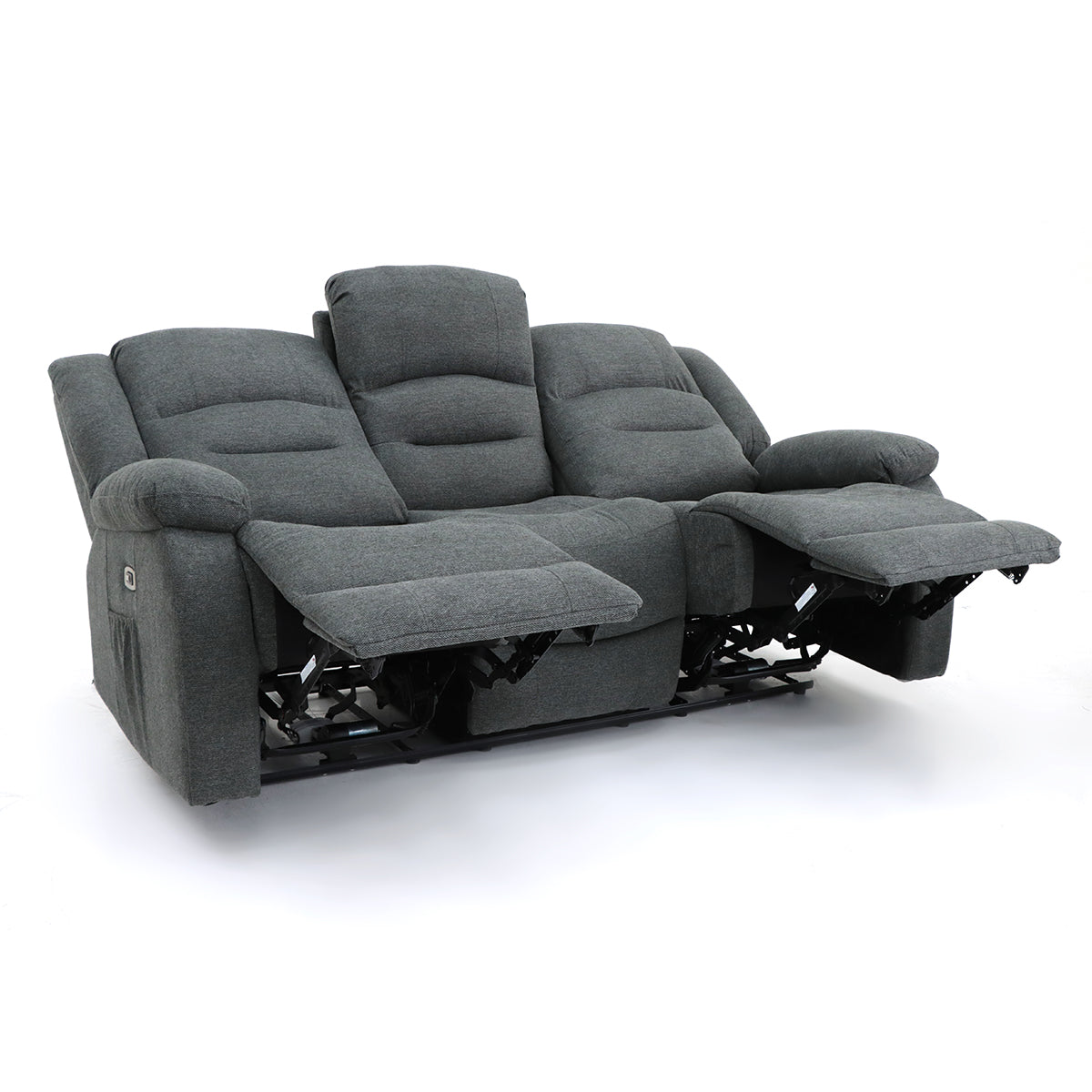 Fabric 3 Seater Sofa Electric Recliner - Alva