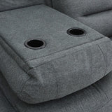 Fabric 3 Seater Sofa Electric Recliner - Alva