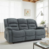 Fabric 3 Seater Sofa Electric Recliner - Alva