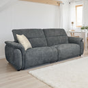 Fabric 3 Seater Sofa Electric Recliner - Chelsea