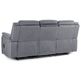 Fabric 3 Seater Sofa Electric Recliner - Galaxy Tech