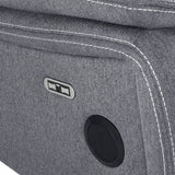 Fabric 3 Seater Sofa Electric Recliner - Galaxy Tech