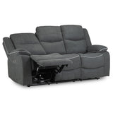 Fabric 3 Seater Sofa Electric Recliner - Harald