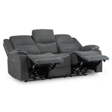 Fabric 3 Seater Sofa Electric Recliner - Harald
