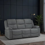 Fabric 3 Seater Sofa Electric Recliner - Harald