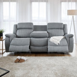 Fabric 3 Seater Sofa Electric Recliner - Linden