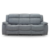 Fabric 3 Seater Sofa Electric Recliner - Linden