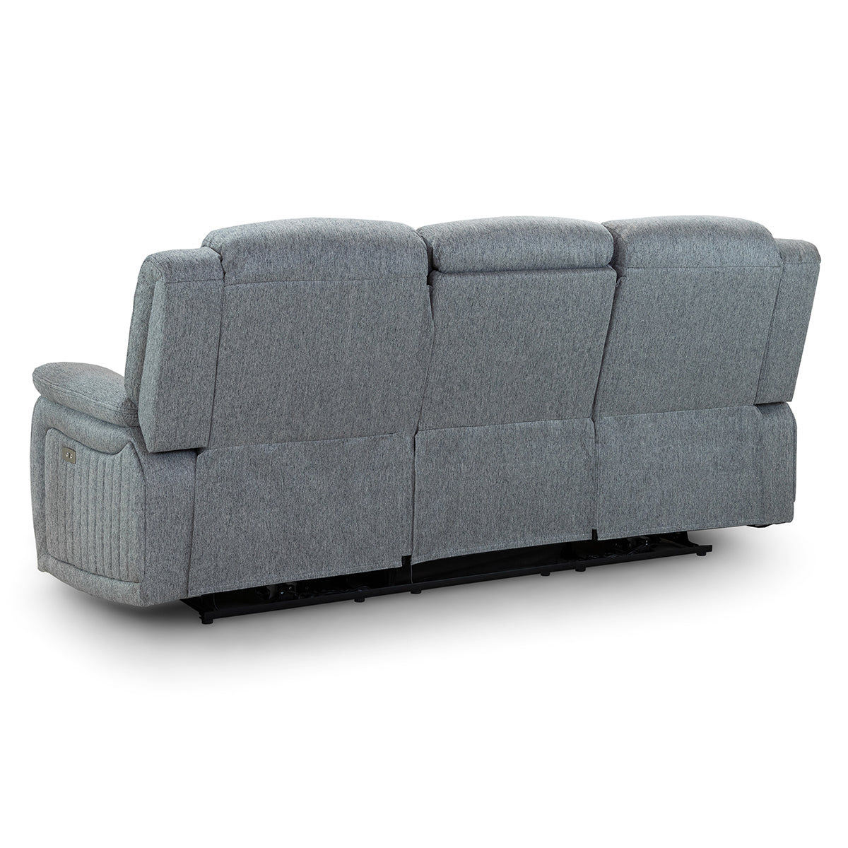 Fabric 3 Seater Sofa Electric Recliner - Linden